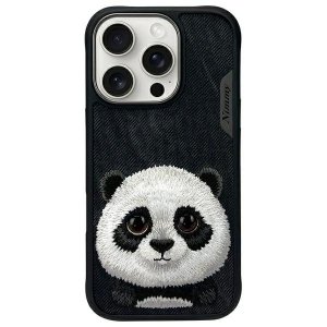 Nimmy etui iPhone 16 Pro Max 6.9        czarny/black Big Eyed Pet 2.0 Panda