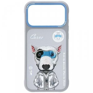 Etui Nimmy Cool&Cute 2.0 Dog do iPhone   17 Pro szary