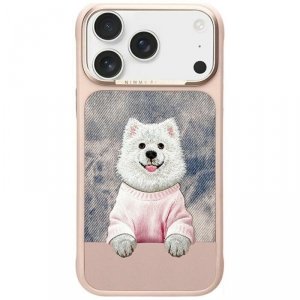 Etui Nimmy Gentle Pets Series Dog        MagSafe do iPhone 17 Pro Max różowy