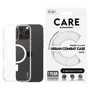 Etui CARE by PanzerGlass Flagship Case   16 Pro Max 6,9 biały/white MagSafe 1340