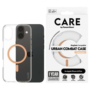Etui CARE by PanzerGlass Flagship Case   iPhone 16 Plus 6,7 brzoskwiniowy/peachy MagSafe 1375