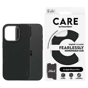 Etui CARE by PanzerGlass Fashion Case    iPhone 16 Pro 6.3 czarny/black MagSafe 1378