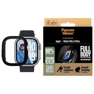 PanzerGlass Snappie Full Body Apple      Watch Ultra 2 Czarny/Black 3724