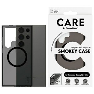Etui CARE by PanzerGlass Flagship QI     Case Sam S24 Ultra dymny/smoke 1158