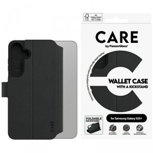 Etui CARE by PanzerGlass Feature Wallet  Kickstand do Samsung Galaxy S25+ czarny