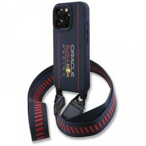 Red Bull RBHMP16L24SISOLRV iPhone 16 Pro 6.3 hardcase Silicone Strap and Vertical Logo MagSafe granatowy