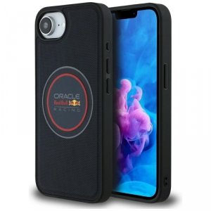 Etui Red Bull Meshed Logo and Red Ring   MagSafe do iPhone 16e granatowy