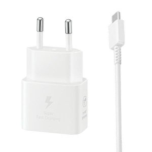 Ładowarka sieciowa Samsung EP-T2510XW 25WFast Charge + kabel USB-C/USB-C biały/white