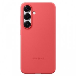 Etui Samsung Silicone do Galaxy S25      czerwony