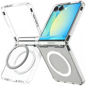 Etui Spigen Ultra Hybrid Pro Mag MagSafe do Samsung Galaxy Z Flip7 przezroczysty