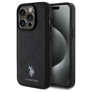 US Polo USHCP15LPYOK iPhone 15 Pro 6.1 czarny/black Yoke Pattern 