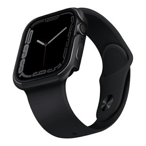 UNIQ etui Valencia Apple Watch Series 4/5/6/7/SE 40/41mm. grafitowy/graphite