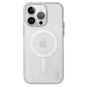 UNIQ etui Coehl Lumino iPhone 15 Pro Max 6.7 Magnetic Charging srebrny/sparkling silver