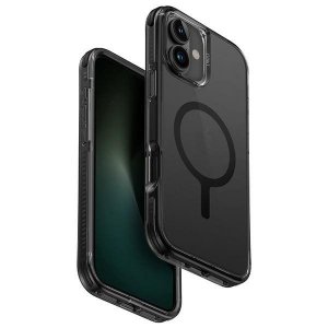 UNIQ etui Combat iPhone 16 6.1 Magclick Charging czarny/carbon black