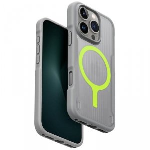Etui UNIQ Combat Active do iPhone 16 Pro Magclick Charging szary