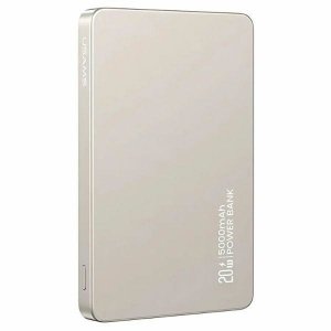 USAMS Powerbank indukcyjny 5000mAh 20W   PD Fast Charge tytanowy/titanium CY Series 5KCD23102 (US-CD231)