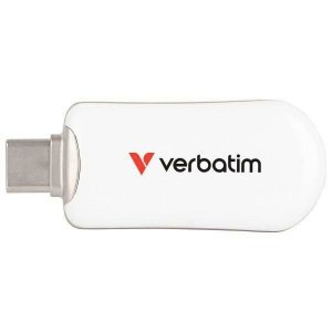 Pendrive Verbatim Plectra 128GB USB-C    biały/white 30229