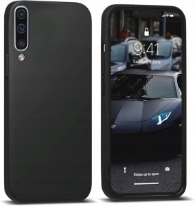 ETUI DO SAMSUNG A70 SILIKON KOLOR SOFT CASE granatowy