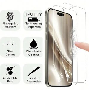 Folia ochronna hydrożelowa na iPhone 11/12/13/14/15/16/17, Plus/Pro Max z usługą montażu w naszym sklepie w Gdańsku.
