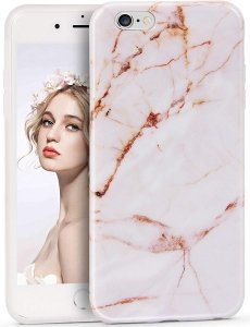 IMIKOKO MARBLE Etui Silikonowe Case - iPhone 6/6S 4.7 + szkło hartowane