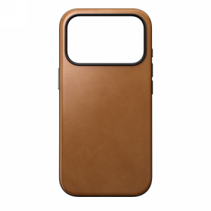 NOMAD Modern Leather Case - skórzane etui do iPhone 17 Pro kompatybilne z MagSafe (english tan-c)