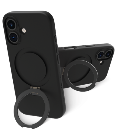 dbramante1928 Iceland Ultra D3O MS Kick - obudowa ochronna z podstawką do iPhone 16 kompatybilna z MagSafe (black)