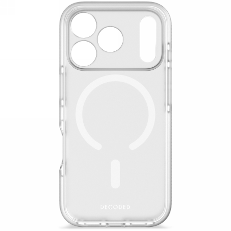 Decoded DropTec Transparent Backcover - obudowa ochronna do iPhone 17 Pro Max kompatybilna z MagSafe (frosted white)