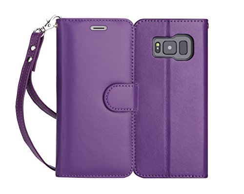 FYY Samsung Galaxy S8+ PLUS - Etui book case ze smyczką (fiolet)