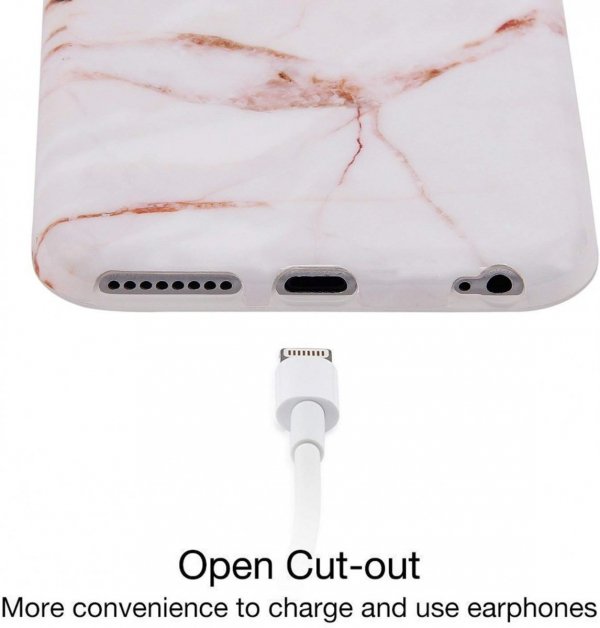 IMIKOKO MARBLE Etui Silikonowe Case - iPhone 6/6S 4.7 + szkło hartowane
