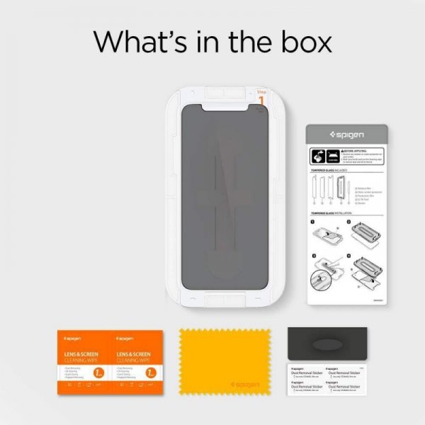 SZKŁO HARTOWANE SPIGEN ALM GLASS.TR IPHONE 11 / XR PRIVACY