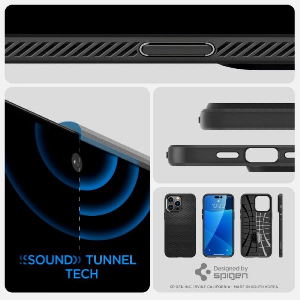 ETUI SPIGEN  LIQUID AIR IPHONE 14 PRO MATTE BLACK