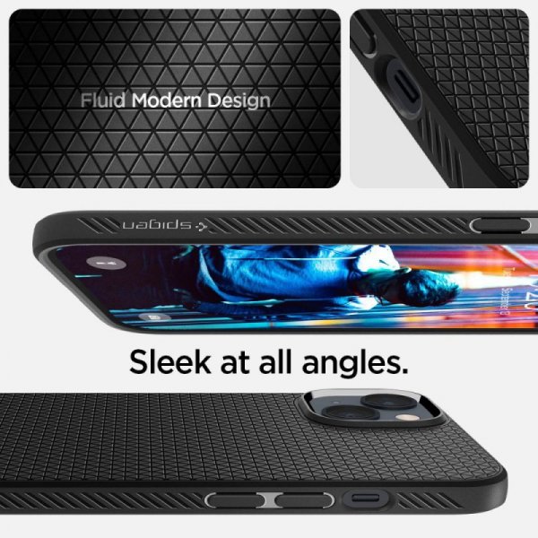 ETUI SPIGEN  LIQUID AIR IPHONE 14 MATTE BLACK