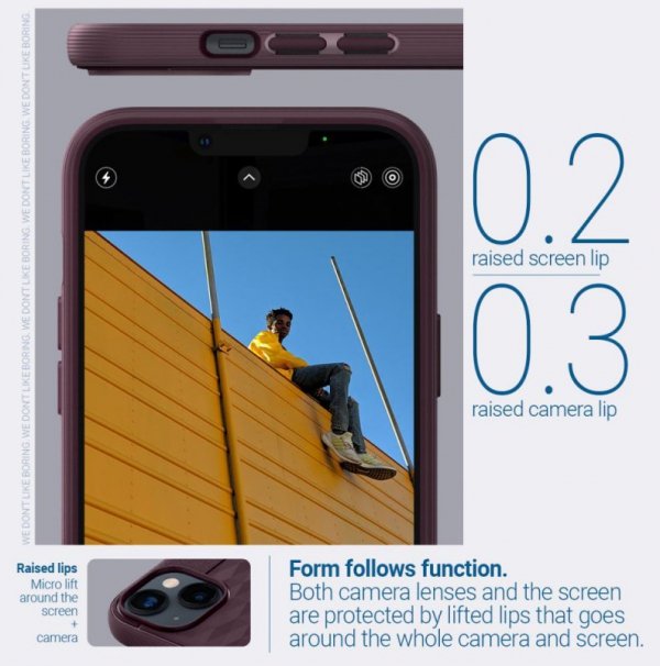 CASEOLOGY PARALLAX MAG MAGSAFE IPHONE 14 PLUS / 15 PLUS BURGUNDY