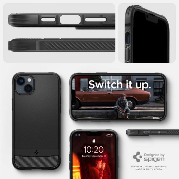 ETUI SPIGEN  RUGGED ARMOR MAG MAGSAFE IPHONE 14 PLUS / 15 PLUS MATTE BLACK