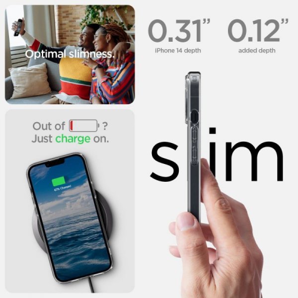 ETUI SPIGEN  ULTRA HYBRID MAG MAGSAFE IPHONE 14 PLUS / 15 PLUS CARBON FIBER