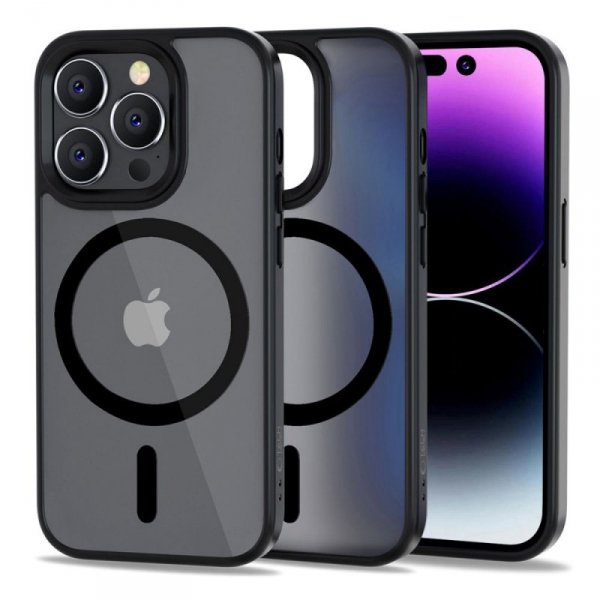 ETUI PLECKI CASE NAKŁADKA TECH-PROTECT  MAGMAT MAGSAFE IPHONE 14 PRO MAX MATTE BLACK