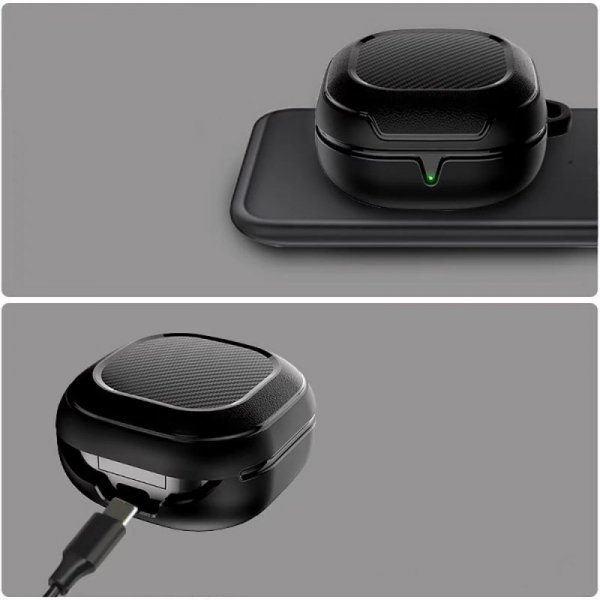 TECH-PROTECT ROUGH CARBON SAMSUNG GALAXY BUDS FE / 2 PRO / 2 / LIVE / PRO BLACK