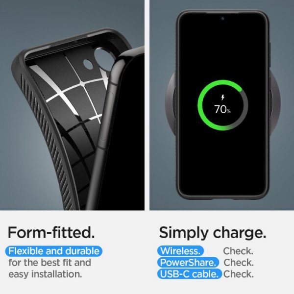 ETUI SPIGEN  LIQUID AIR GALAXY S23+ PLUS MATTE BLACK
