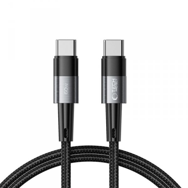 TECH-PROTECT ULTRABOOST TYPE-C KABEL  PD60W/3A 100CM GREY