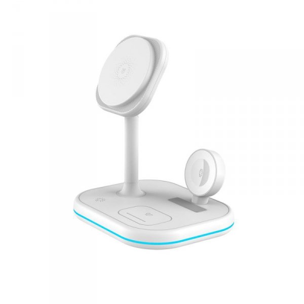 TECH-PROTECT QI15W-A27 3IN1 MAGNETIC MAGSAFE WIRELESS CHARGER WHITE