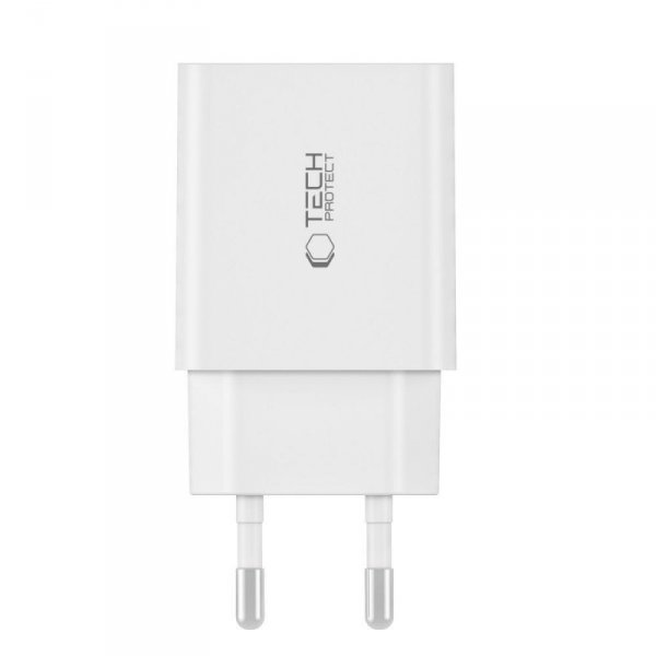TECH-PROTECT NC30W 2-PORT ŁADOWARKA SIECIOWA  PD30W/QC3.0 BLACK