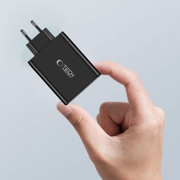 TECH-PROTECT NC100W-GAN 4-PORT ŁADOWARKA SIECIOWA  PD100W/QC3.0 BLACK