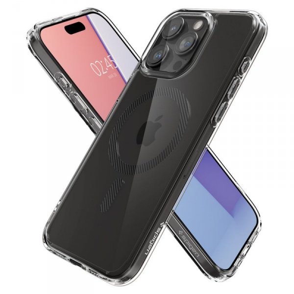 ETUI SPIGEN  ULTRA HYBRID MAG MAGSAFE IPHONE 15 PRO MAX CARBON FIBER