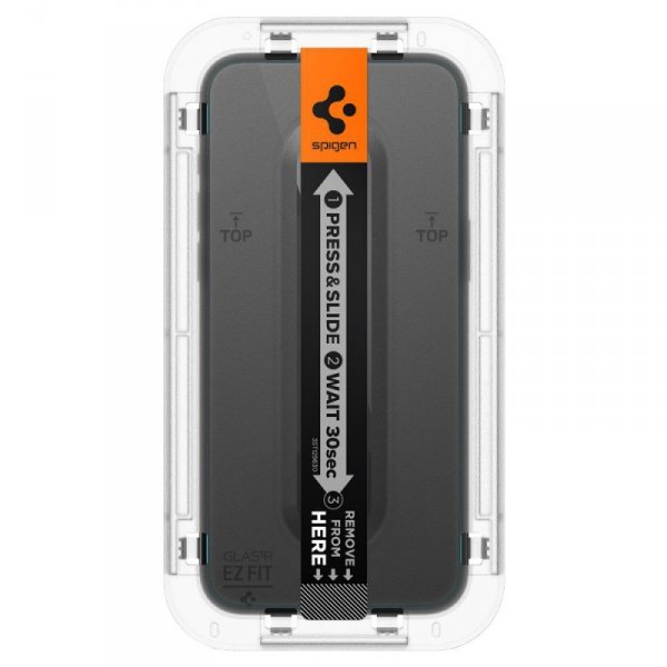 SZKŁO HARTOWANE SPIGEN GLAS.TR ”EZ FIT” 2-PACK IPHONE 15 PRO CLEAR