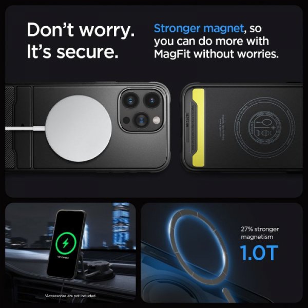 ETUI SPIGEN  RUGGED ARMOR MAG MAGSAFE IPHONE 15 PRO MAX MATTE BLACK
