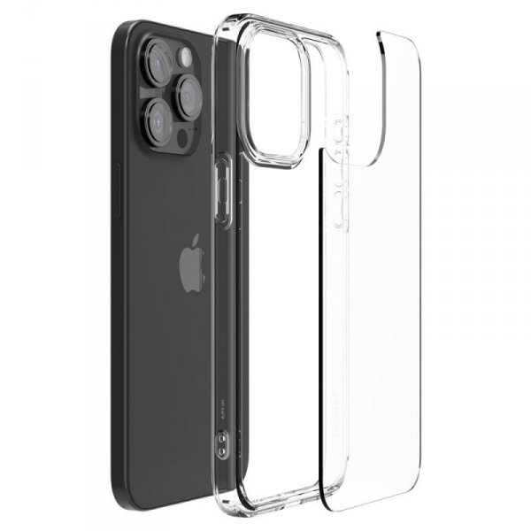 ETUI SPIGEN  ULTRA HYBRID IPHONE 15 PRO CRYSTAL CLEAR