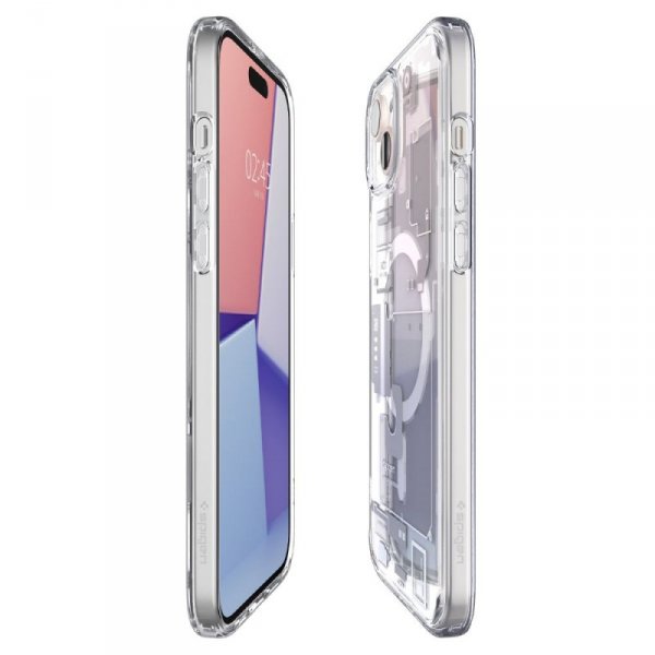 ETUI SPIGEN  ULTRA HYBRID MAG MAGSAFE IPHONE 15 ZERO ONE WHITE