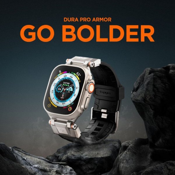 ETUI SPIGEN  DURAPRO ARMOR APPLE WATCH 6 / 7 / 8 / 9 / 10 / SE / ULTRA 1 / 2 (44 / 45 / 46 / 49 MM) BLACK