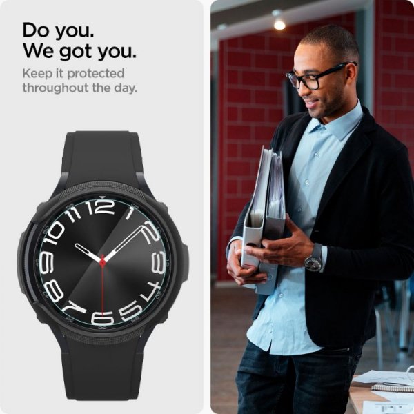 SZKŁO HARTOWANE SPIGEN GLAS.TR ”EZ-FIT” 2-PACK GALAXY WATCH 6 CLASSIC (43 MM) CLEAR