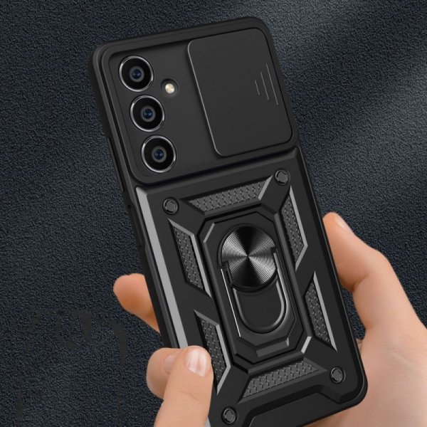 PANCERNE ETUI PLECKI NAKŁADKA CASE TECH-PROTECT  CAMSHIELD PRO SAMSUNG GALAXY S23 FE BLACK